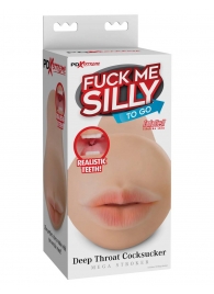 Телесный мастурбатор-ротик Deep Throat Cocksucker - Pipedream - в Смоленске купить с доставкой