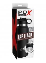 Черный мастурбатор в виде бутылки Fap Flask - Pipedream - в Смоленске купить с доставкой
