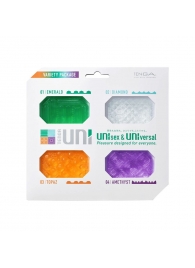 Набор из 4 мастурбаторов-стимуляторов Tenga Uni Variety Pack - Tenga - в Смоленске купить с доставкой