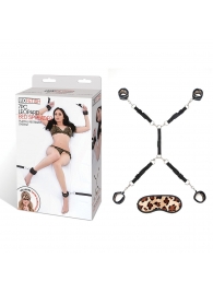 Леопардовая фиксация на матрас для рук и ног Classic Bedspreader - Lux Fetish - купить с доставкой в Смоленске