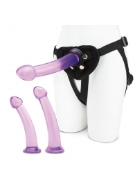 Тренировочный набор с тремя насадками Pegging Training Set - Lux Fetish - купить с доставкой в Смоленске