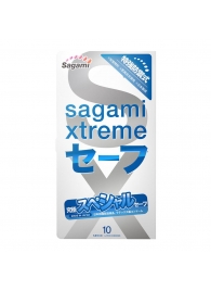 Презервативы Sagami Xtreme Ultrasafe с двойным количеством смазки - 10 шт. - Sagami - купить с доставкой в Смоленске