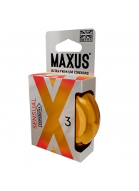 Презервативы анатомической формы Maxus Sensual - 3 шт. - Maxus - купить с доставкой в Смоленске