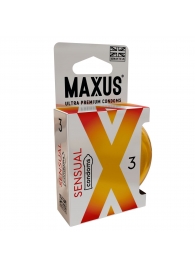 Презервативы анатомической формы Maxus Sensual - 3 шт. - Maxus - купить с доставкой в Смоленске