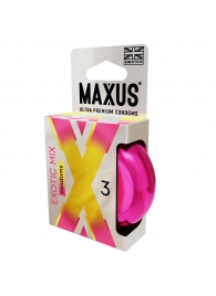 Ароматизированные презервативы Maxus Exotic Mix - 3 шт. - Maxus - купить с доставкой в Смоленске
