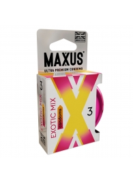 Ароматизированные презервативы Maxus Exotic Mix - 3 шт. - Maxus - купить с доставкой в Смоленске