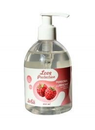 Лубрикант на водной основе Love Protection Raspberry с ароматом малины - 300 мл. - Lola Games - купить с доставкой в Смоленске
