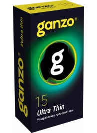 Прозрачные ультратонкие презервативы Ganzo Ultra thin - 15 шт. - Ganzo - купить с доставкой в Смоленске