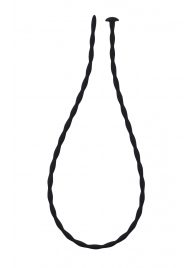 Черный уретральный массажер Glide Medium - 30 см. - Lola Games - купить с доставкой в Смоленске