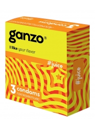 Ароматизированные презервативы Ganzo Juice - 3 шт. - Ganzo - купить с доставкой в Смоленске