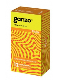 Ароматизированные презервативы Ganzo Juice - 12 шт. - Ganzo - купить с доставкой в Смоленске