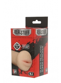 Нежный мастурбатор-ротик REALSTUFF 5INCH MASTURBATOR BJ - Dream Toys - в Смоленске купить с доставкой
