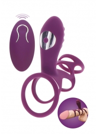Фиолетовая эрекционная вибронасадка Halo Halo C-Ring Sleeve - Toy Joy - в Смоленске купить с доставкой