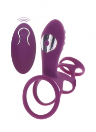 Фиолетовая эрекционная вибронасадка Halo Halo C-Ring Sleeve - Toy Joy - в Смоленске купить с доставкой