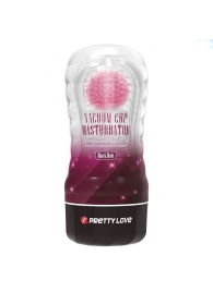 Прозрачный текстурированный мастурбатор Vacuum Cup Masturbator Black Hole - Baile - в Смоленске купить с доставкой