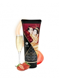 Массажный крем для тела с ароматом клубники и шампанского Sparkling Strawberry Wine - 200 мл. - Shunga - купить с доставкой в Смоленске