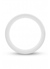 Белое люминесцентное эрекционное кольцо Silicone Glo Cock Ring - Blush Novelties - в Смоленске купить с доставкой