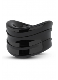 Черное эрекционное кольцо на мошонку Beef Ball Stretcher Snug - Blush Novelties - в Смоленске купить с доставкой