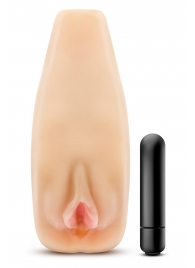 Мастурбатор-вагина с вибрацией Soft   Wet Natasha Realistic Beige Masturbator - Blush Novelties - в Смоленске купить с доставкой