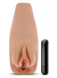 Маструбатор-вагина с вибрацией Soft   Wet Renata Realistic Tan Masturbator - Blush Novelties - в Смоленске купить с доставкой