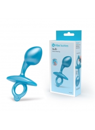 Голубая анальная пробка для массажа простаты Bulb Silicone Prostate Plug - 10,7 см. - b-Vibe - в Смоленске купить с доставкой
