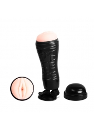 Мастурбатор-вагина Flora с присоской в основании - Baile - в Смоленске купить с доставкой