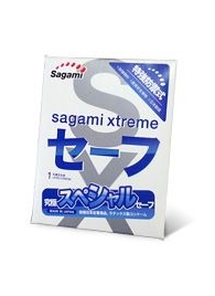 Презерватив Sagami Xtreme Ultrasafe с двойным количеством смазки - 1 шт. - Sagami - купить с доставкой в Смоленске