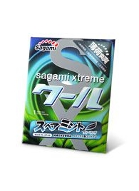 Презерватив Sagami Xtreme Mint с ароматом мяты - 1 шт. - Sagami - купить с доставкой в Смоленске
