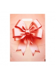 Пакет с принтом в виде банта с вырубной ручкой (30х40 см) - Сима-Ленд - купить с доставкой в Смоленске