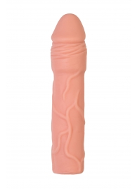 Телесная удлиняющая насадка с подхватом - 19 см. - ToyFa - в Смоленске купить с доставкой