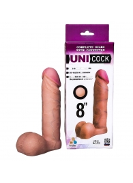 Фаллическая насадка для страпона UNICOCK 8  - 20 см. - LOVETOY (А-Полимер) - купить с доставкой в Смоленске