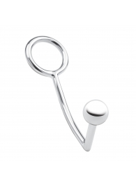 Кольцо на пенис с анальным стимулятором Stainless Steel Anal Hook   Cock Ring - BlueLine - в Смоленске купить с доставкой