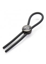 Тёмно-серое эрекционное кольцо с зажимом Again and Again Adjustable Cock Ring - Fifty Shades of Grey - в Смоленске купить с доставкой