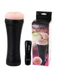 Мастурбатор-анус в колбе с 7 уровнями вибрации и выносным пультом - Baile - в Смоленске купить с доставкой