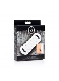 Комплект из 6 прозрачных эрекционных колец Ring Master Custom Ball Stretcher Kit - XR Brands - в Смоленске купить с доставкой
