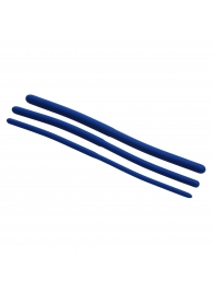 Набор из 3 синих силиконовых уретральных расширителей Invasion Silicone Urethral Sound Trainer Set - XR Brands - купить с доставкой в Смоленске