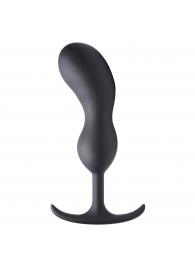 Черный массажер простаты с утяжелителями Premium Silicone Weighted Prostate Plug XL - 20,8 см. - XR Brands - в Смоленске купить с доставкой