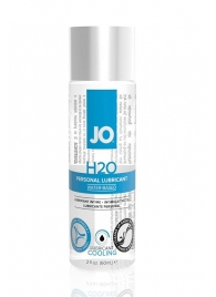 Охлаждающий лубрикант на водной основе JO Personal Lubricant H2O COOLING - 60 мл. - System JO - купить с доставкой в Смоленске
