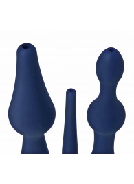 Набор из 3 универсальных насадок для анального душа Universal 3 Piece Silicone Enema Attachment Set - XR Brands - купить с доставкой в Смоленске