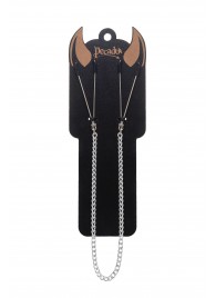 Зажимы на соски «Вилки» на цепочке - Pecado - купить с доставкой в Смоленске