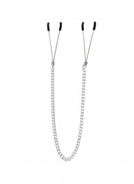 Зажимы на соски «Вилки» на цепочке - Pecado - купить с доставкой в Смоленске