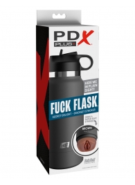 Смуглый мастурбатор-вагина в корпусе-бутылке F*ck Flask - Pipedream - в Смоленске купить с доставкой