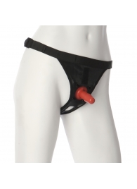 Трусики со штырьком для фиксации насадок Ultra Harness with Plug - Doc Johnson - купить с доставкой в Смоленске