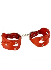 Красные наручники «Цезарь» - Sitabella - купить с доставкой в Смоленске