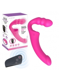 Розовый безремневой страпон Straples Strap-On Dildo - Erokay - купить с доставкой в Смоленске