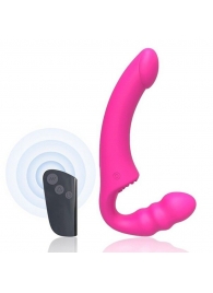 Розовый безремневой страпон Straples Strap-On Dildo - Erokay - купить с доставкой в Смоленске