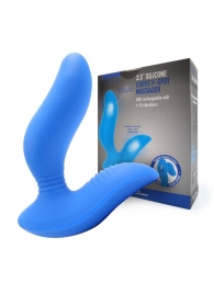 Синий вибромассажер простаты 3,5’’ Curve P-spot Massager - 12 см. - Erokay - в Смоленске купить с доставкой