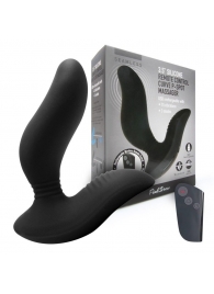 Черный вибромассажер простаты 3,5’’ Remote Control Curve P-spot Massager - 12 см. - Erokay - в Смоленске купить с доставкой