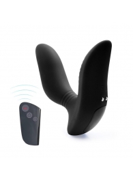 Черный вибромассажер простаты 3,5’’ Remote Control Curve P-spot Massager - 12 см. - Erokay - в Смоленске купить с доставкой