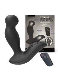 Черный вибромассажер простаты 3,5’’ Remote Control P-spot Massager - 12,5 см. - Erokay - в Смоленске купить с доставкой